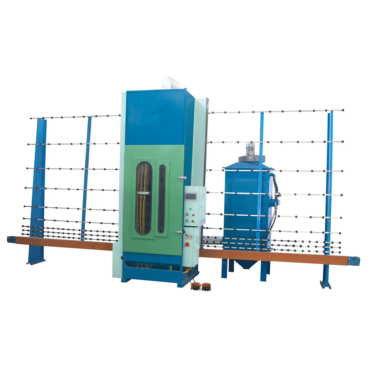 Customizable Extraordinary Vertical Plc Driven Eco-Friendly Glass Sandblasting Machine