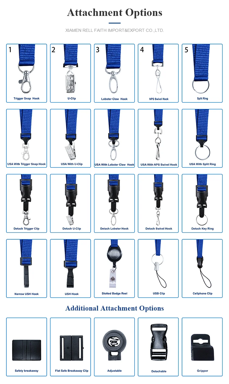 (3/8") Flat Lanyards Hook for ID Card & Badge Holder Great Nurse Accessories with Double Metal Bestom Custom 10mm Polyester