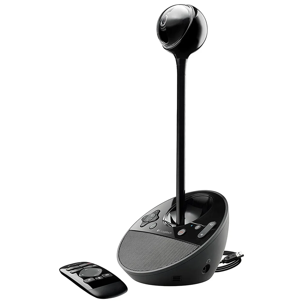 Logitech Black HD Conference Video Camera 1080x1920 DPI Cam Meeting Webcam System BCC950