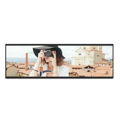 Supermarket Ultra Wide Strip Shelf Edge Advertising Digital Signage Monitor Type Stretched Bar Lcd Display Screen