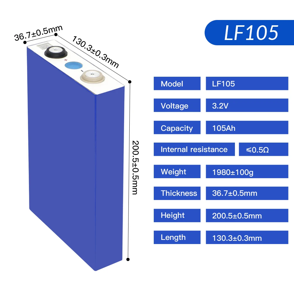 EVE lifepo4 105ah 3 2 v eve батарея литиево-железо-фосфатная 100ah 230ah 280ah 304ah 314ah