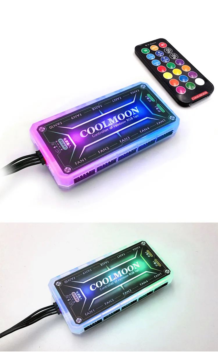 Вентилятор RGB с функцией дистанционного управления, контроллер ARGB 120 мм, вентилятор ЦП для корпуса компьютера