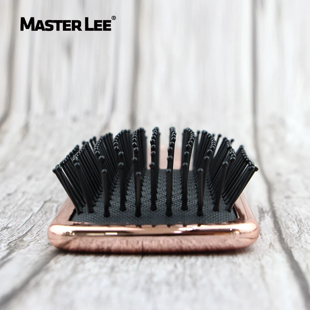 Professional hair brush rose gold anti-static curly hair brush hair elegant straightening brush