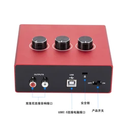 2022 2x2 USB audio interface for recording microphones and instruments Audiophile 48 kHz resolution for professional audio