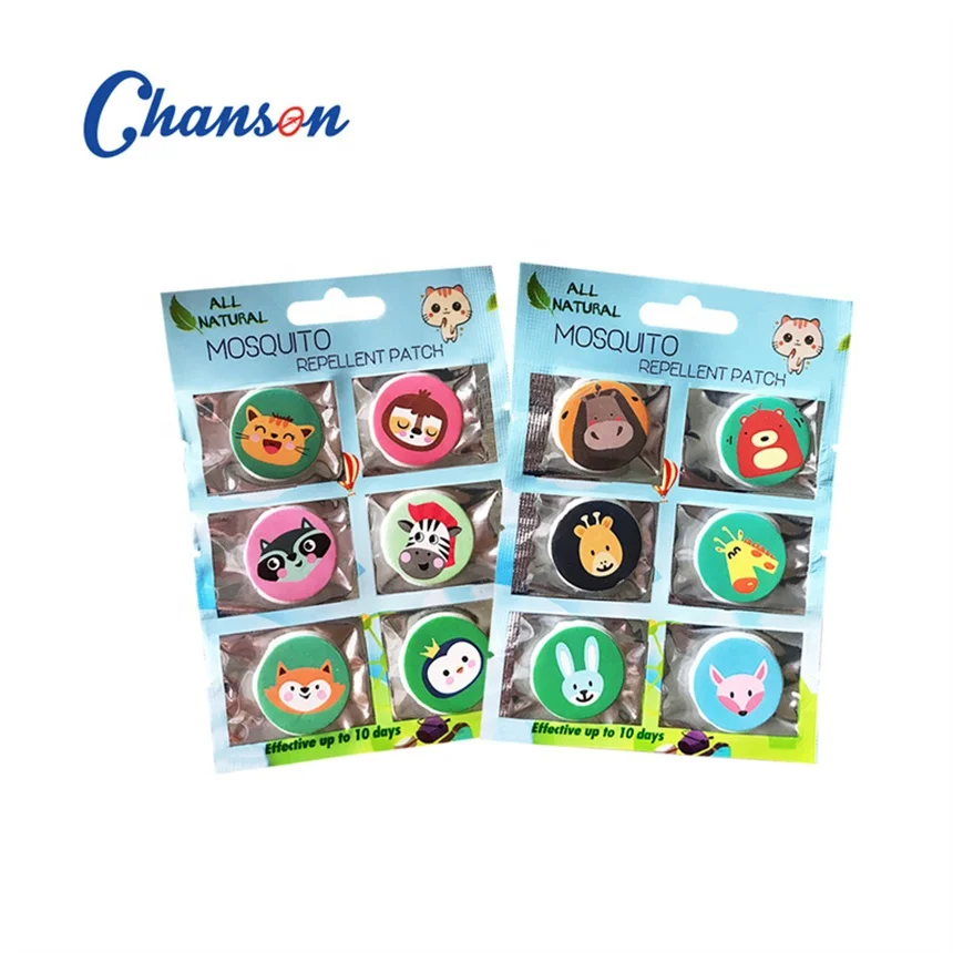 Mosquito Repellent Customized Pattern EVA Citronella Oil 6 Packs Sticky Patch for All Age