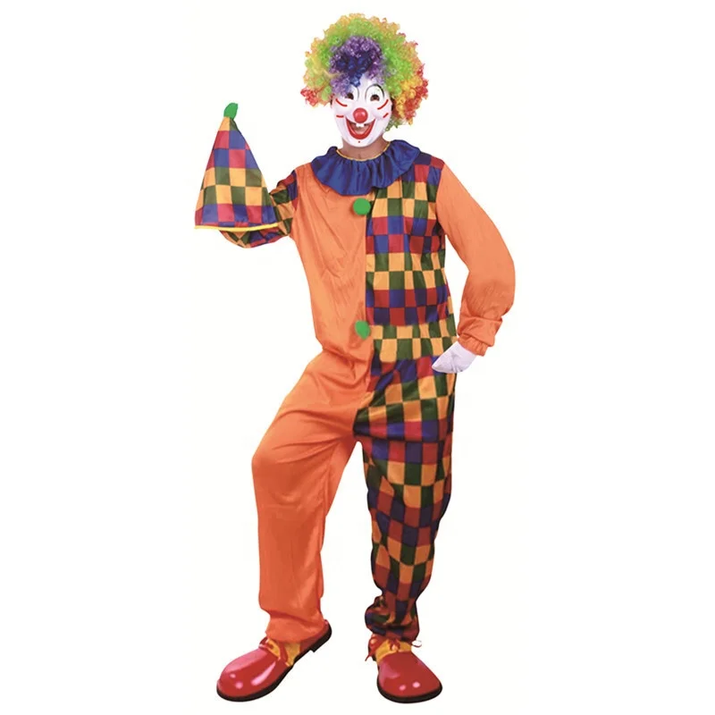 Halloween carnival clown circus cosplay funny costume circus troupe magician joker  stage cosplay