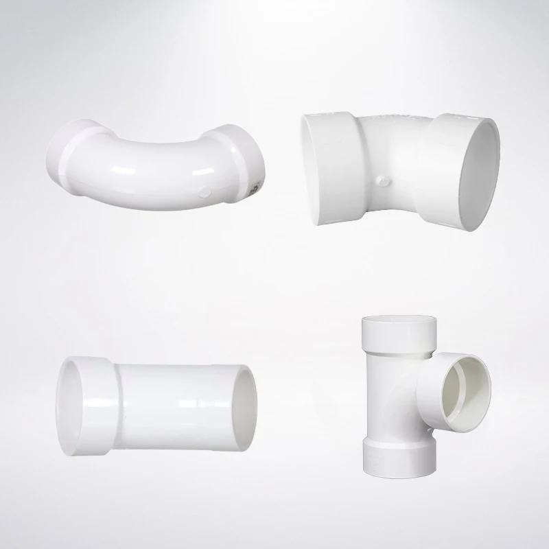 PVC UPVC DWV ASTM  pipe fittings Water Drainage Fitting LONG SWEEP 90 DEGREE ELBOW COUPLING Vent Tee