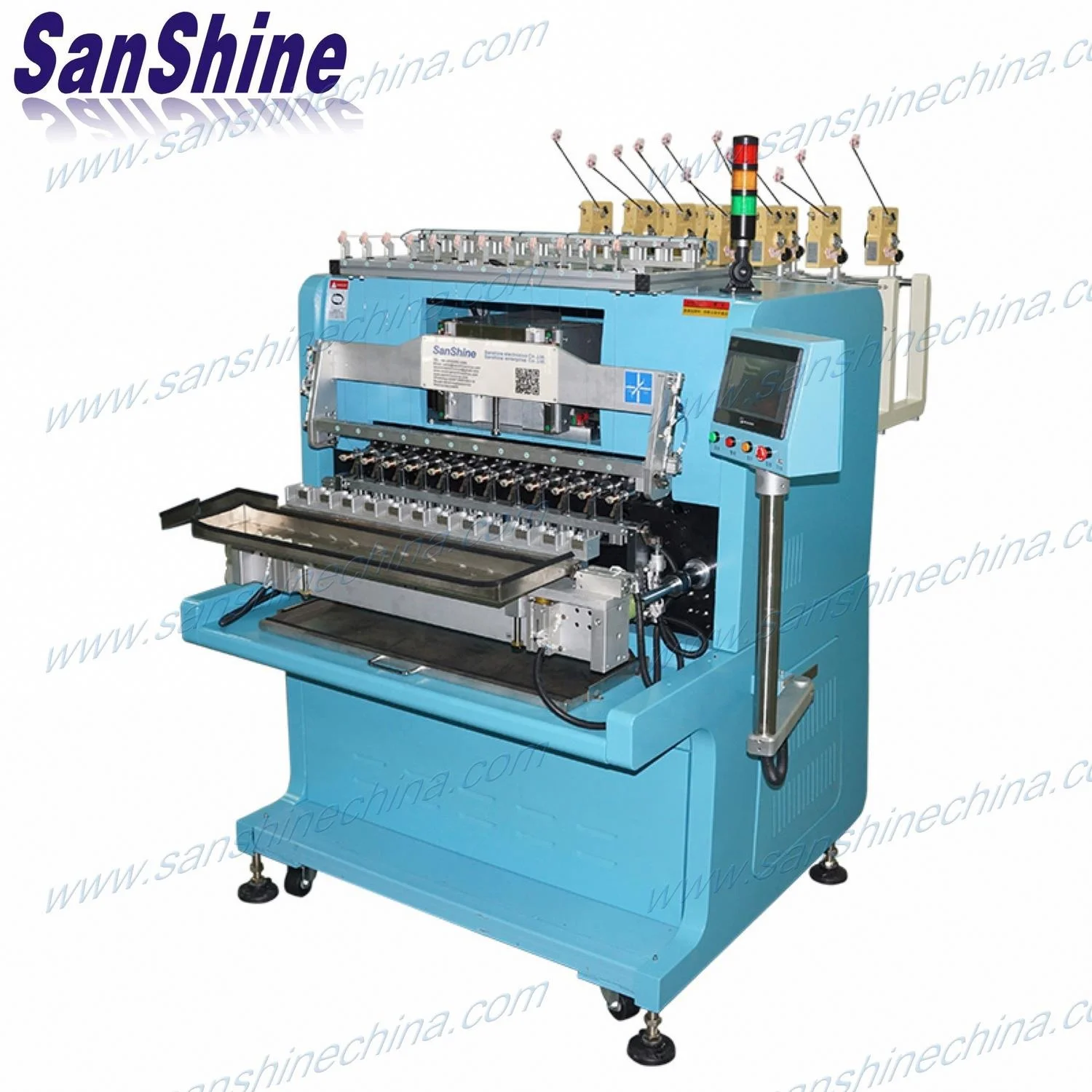 Fully automatic insulation tape taping inductor coil winding machine