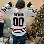 support develop new arrival Christmas Vacation Movie Hockey Jersey Stitched Men Clark Griswold #00 X-Mas Ice Hockey Jerseys