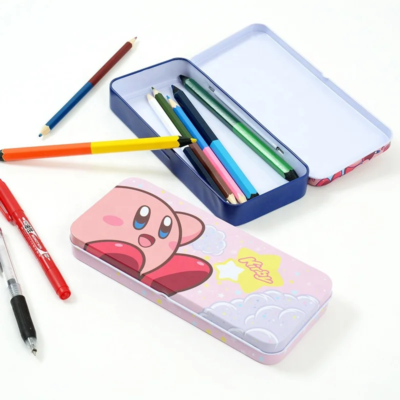 Tin Can Manufacturer Wholesale Custom Rectangular Tin Box Gift Metal Pencil Case With Hinged