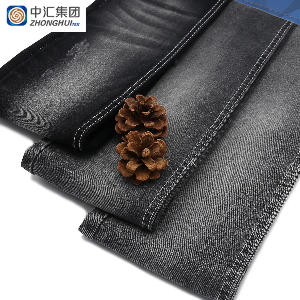 High quality jacket stock nylon laccase enzyme denim fabric