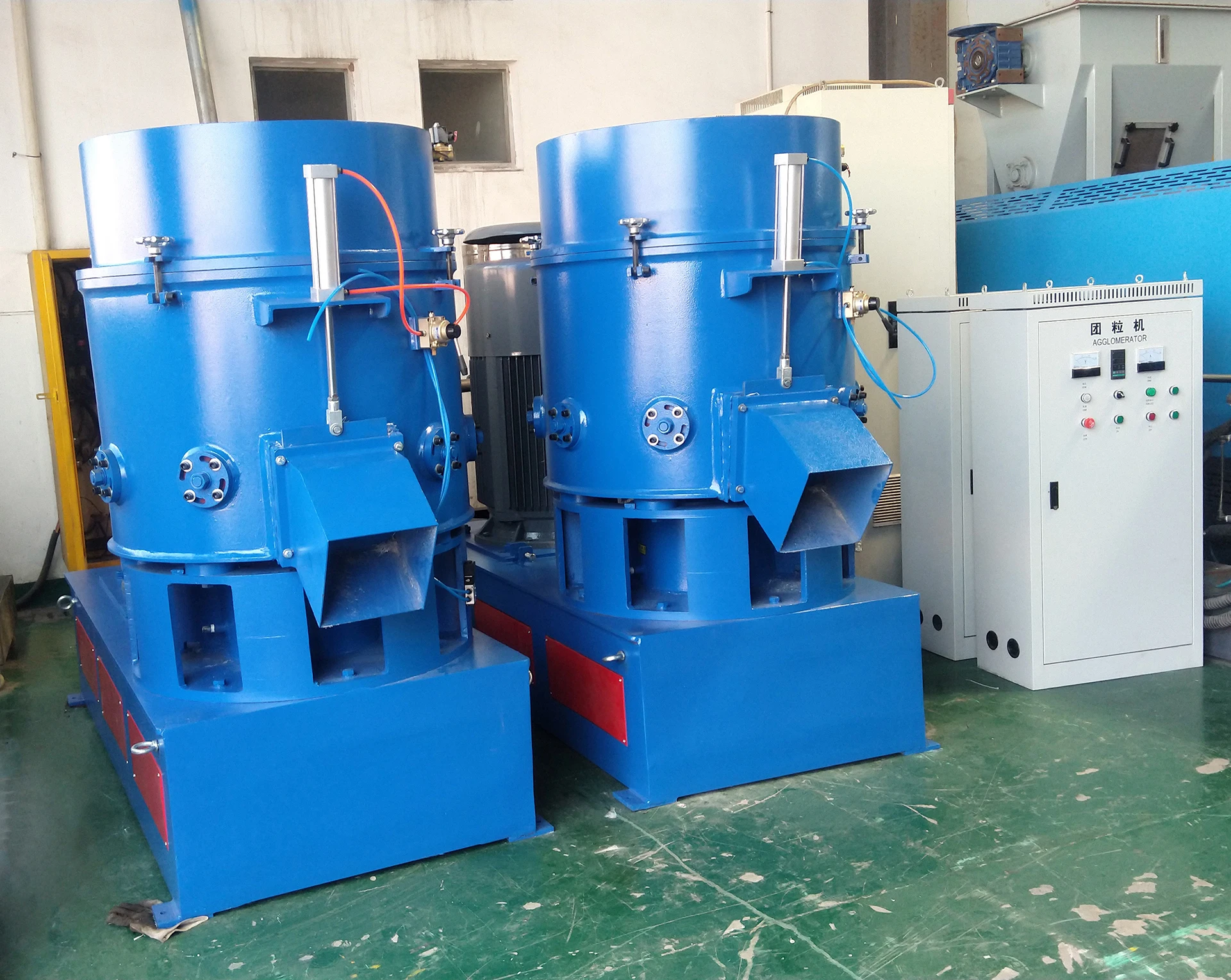 PP PE LDPE film recycling agglomerator EVA foam agglomeration granulator machine
