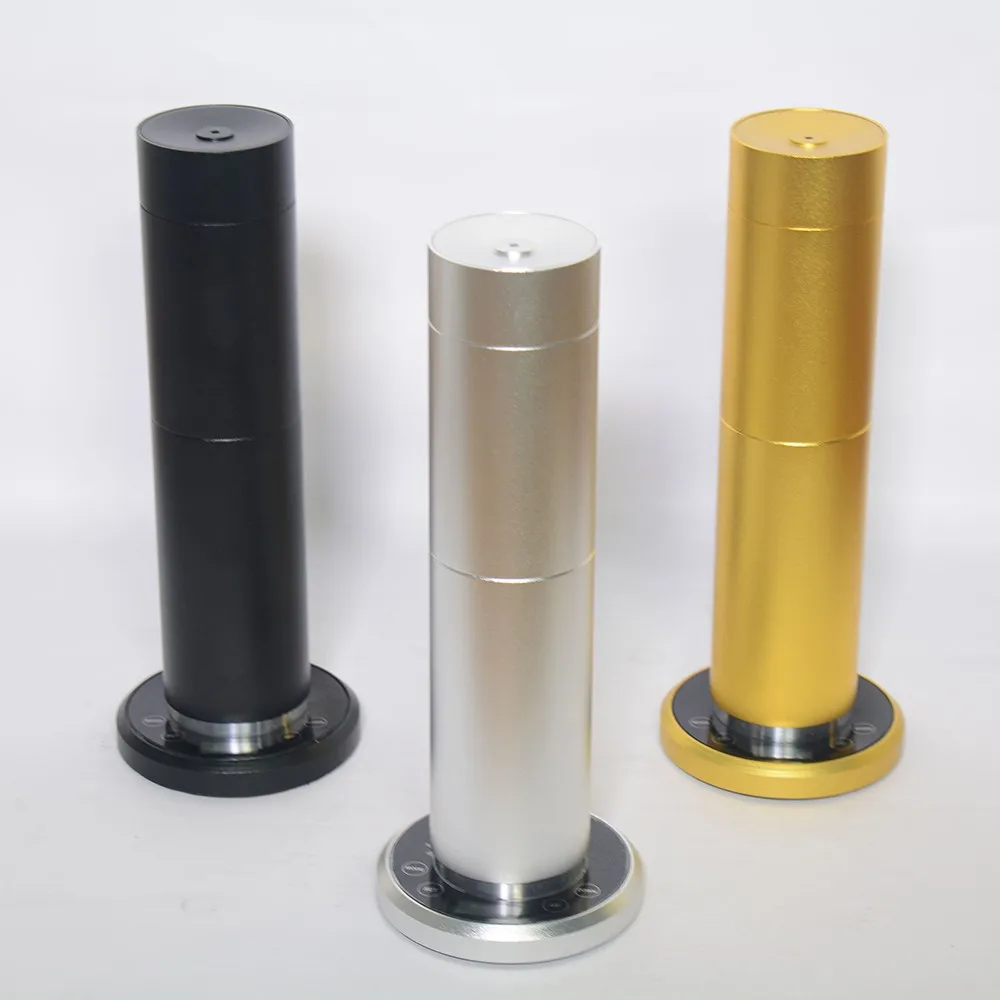 Cylinder Aluminum 120ml Cool Mist Electric Essential Oil Nebulizer Hotel Home Scent Diffuser Machine with LCD Touch Screen
