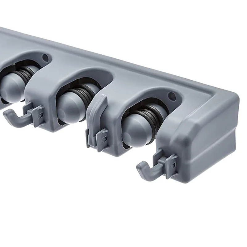 Mop Storage Rack Wall Hanging Broom Sweep Hook Balcony Bathroom Mounted Cleaning Tool Holder and