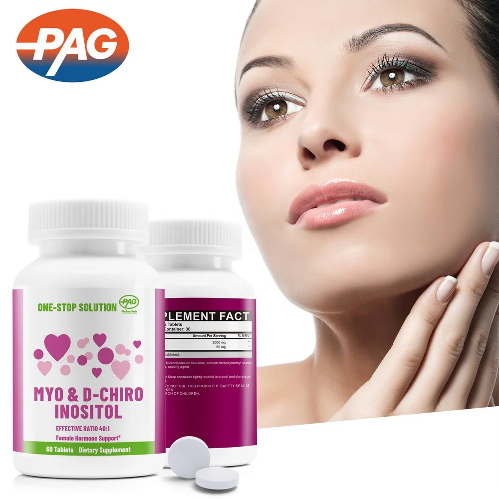Women Healthcare Products Dietary Supplements Hormonal Balance Healthy Ovarian Function Myo & D-Chiro Inositol Tablet