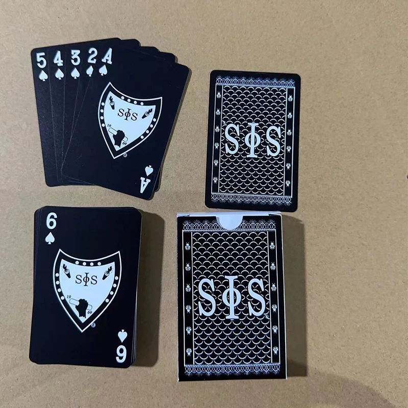 Tarot Cards Custom Printed Tarot Deck playing Card poker deck games logo waterproof plastic pvc gold black double set box party