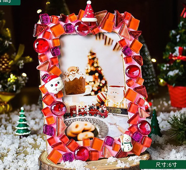 Diy Shell Cream Gum Picture Frame Kits Material Pack Kindergarten Children Students Gift