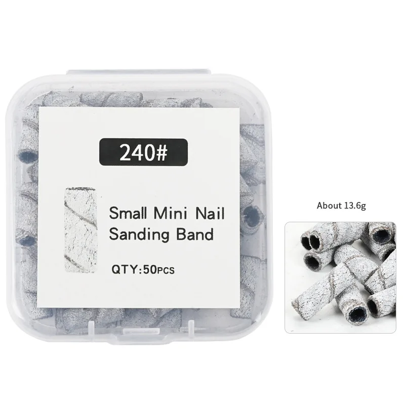 Ready To Ship Small Nail Drill Mandrel Bits 3mm Small Mini Nail Sanding Bands Box For Nail Drill