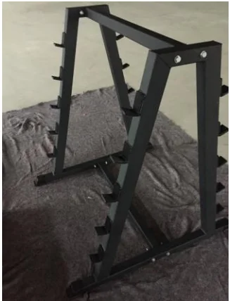 Коммерческое оборудование для тренажерного зала, товары для фитнеса, 10 комплектов, стальная фиксированная стойка для хранения штангов толщиной 3 мм BW4004