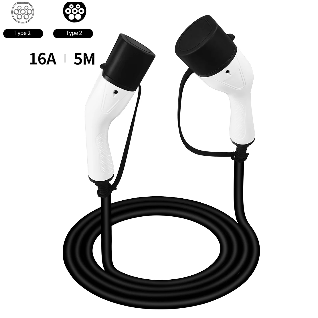 16A Mode 3 Type 2 To Type 2 Electric Vehicle EV Charging Cable Cord for Type 2 Charge Points