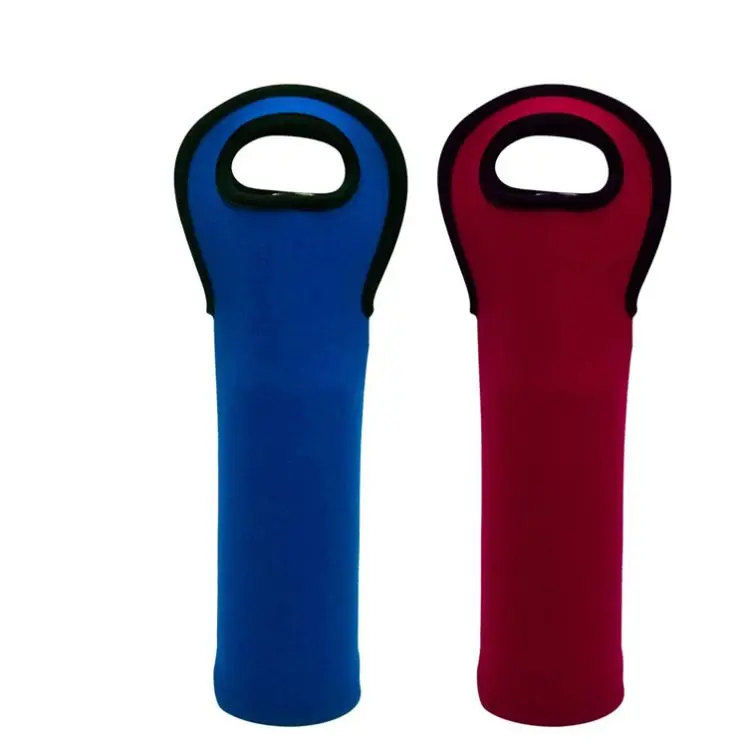 Neoprene Mini Cute Single Bottle Organza Bag Beer Wine Freezer Custom Logo Cooler Bag