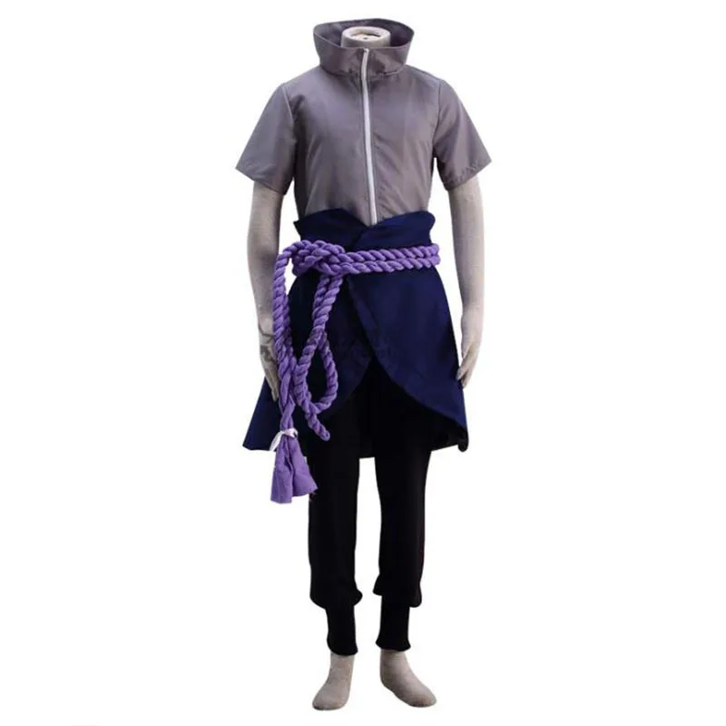 Anime Cosplay Sasuke Suit Costume Halloween Cosplay Shoes Comic Uchiha Cosplay Suit Roleplaying Clothes Stage Performance Man