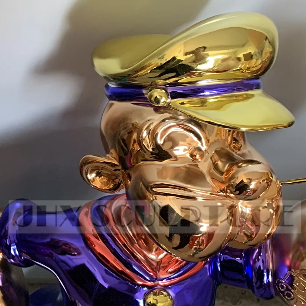Famous Art Decoration 4 Colors Small Popeye Statue Resin Popeye Sculpture Home Decoration