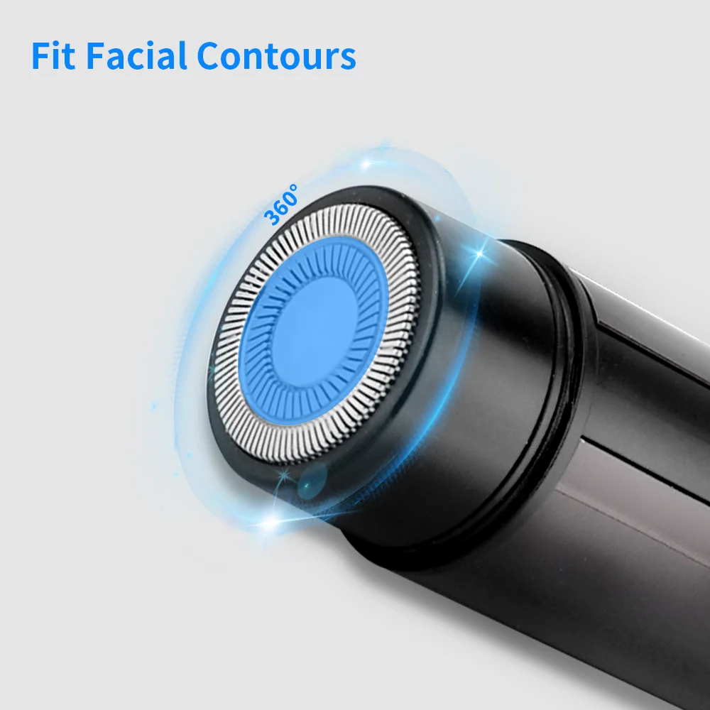 PRITECH Electric USB Rechargeable Men Body Battery Operated Mini Portable Men Beard Shavers