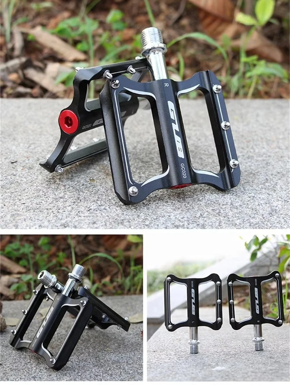 GUB Bicycle Pedal Anti-slip Ultralight Sealed 2 Bearing CNC Cr-Mo Axle MTB Bike Pedals BMX Accessories GC-020