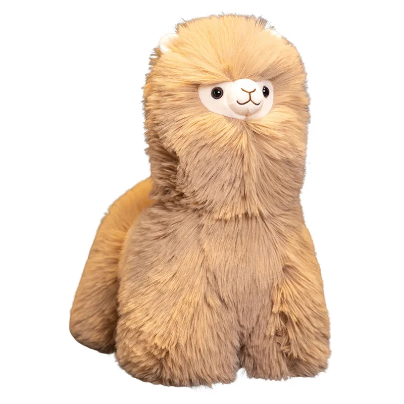 Alpaca Standing Handmade Plush Toy Doll Soft Cute Standing Alpaca Toy