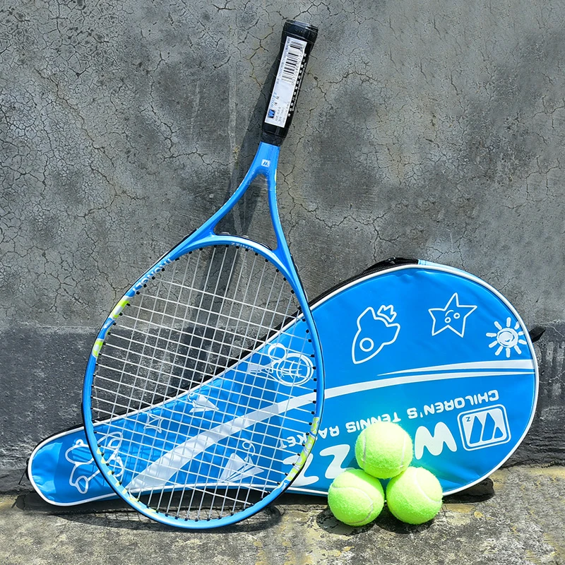 Factory Wholesale Oem Kids Aluminum Junior Tennis Racket for Training Skill  23  Inch tennis racket