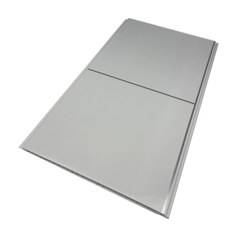 Bright White Pvc Ceilings Wood Grain Hot Stamping Pvc False Ceiling Tile Film Coated Laminate Pvc Plafond Ceiling Roof