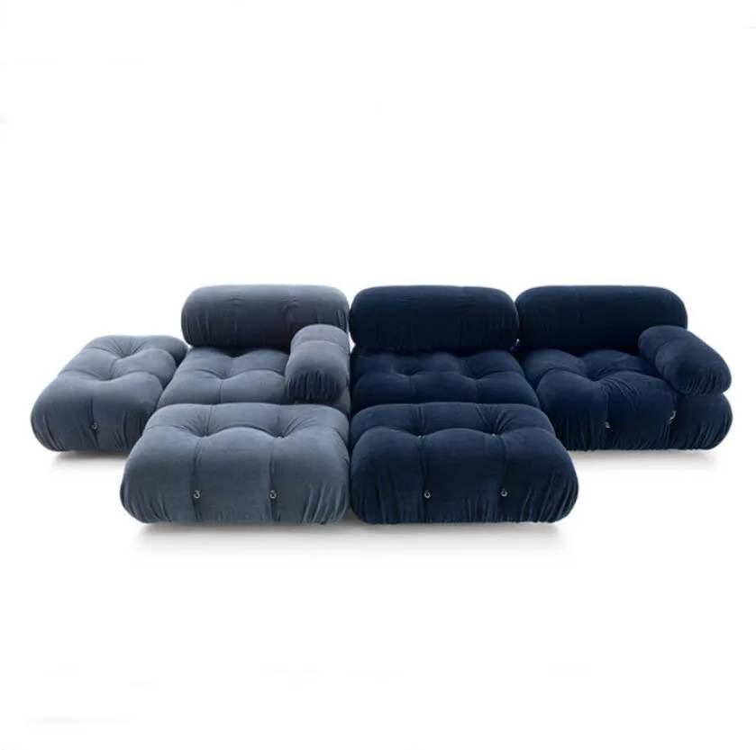 modern half moon circle curved sectional fabric sofa furniture set 7 seater living room sofa design luxury velvet sofa
