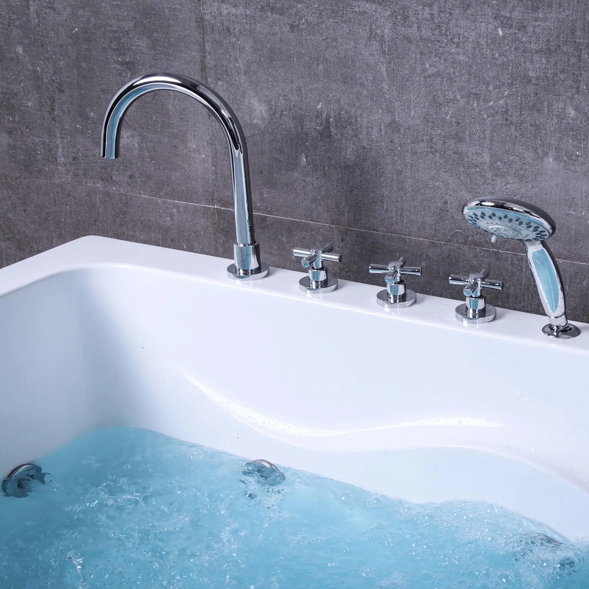Two Person massage bathtub/Whirlpool Freestanding Double bath tubs acrylic Swimming pool