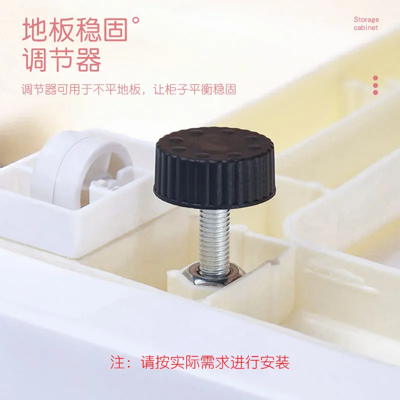 
Double opened door big drawer plastic cupboard organizer clothing cupboard 