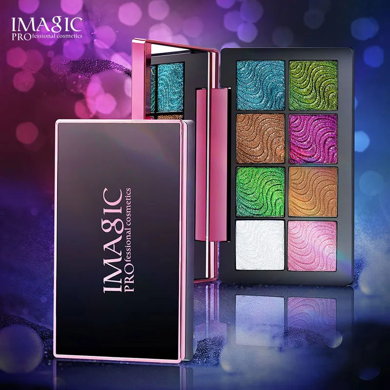 IMAGIC Chameleon Pressed Pigment Eye Shadow Wholesale Make Up Products Glitter Eyeshadow Plastic Private Label Eyeshadow Palette