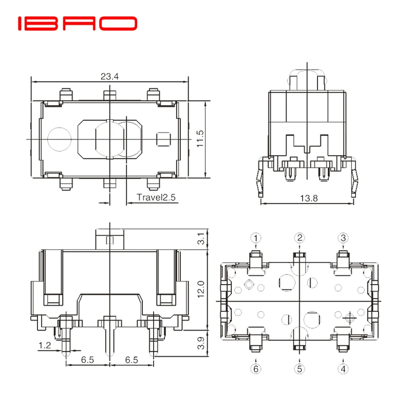 IBAO CNIBAO SAC Series Car Seat Switch