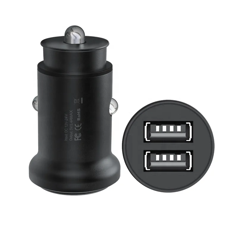  Шэньчжэнь Лидер продаж самый маленький размер мини двойной usb Автомобильное зарядное устройство smart ic