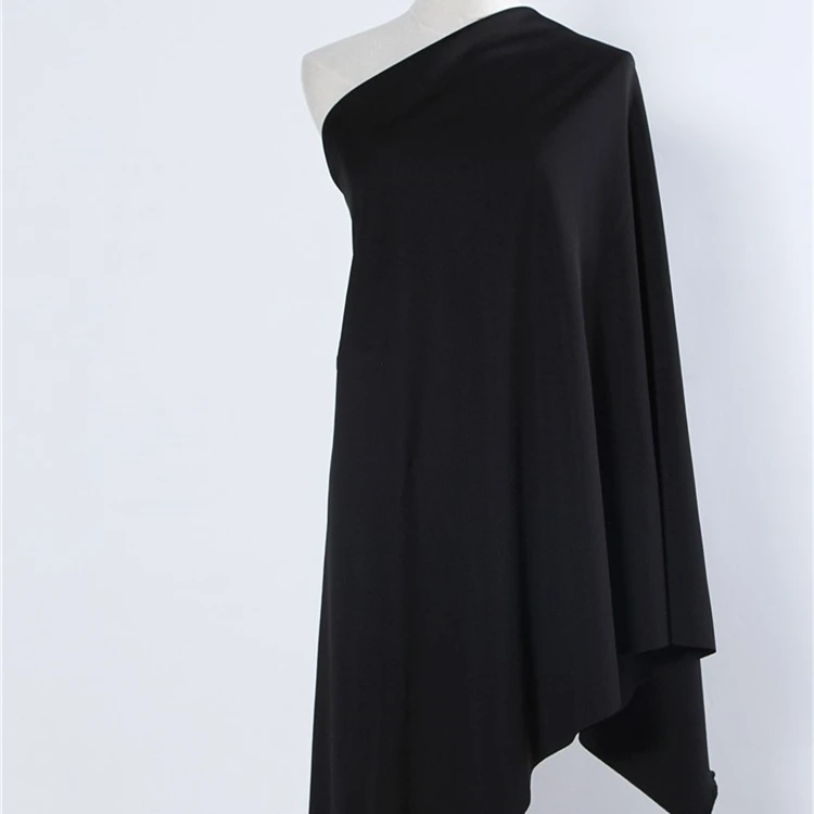 NR Roma Fabric Knit Weft 68 Rayon Viscose 27 Nylon Polyamide 5 Spandex Elastane Interlock Ponte De Roma Fabric for Garment Pants