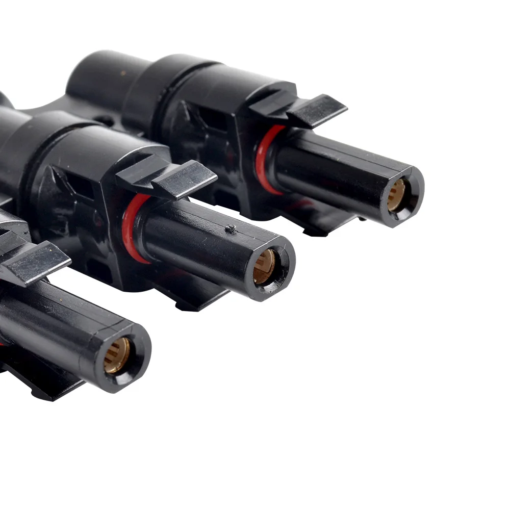 IP 67 Прочный Водонепроницаемый самоблокирующийся Солнечный тип T ответвления PV панели разъем 3 в 1 солнечный разъем