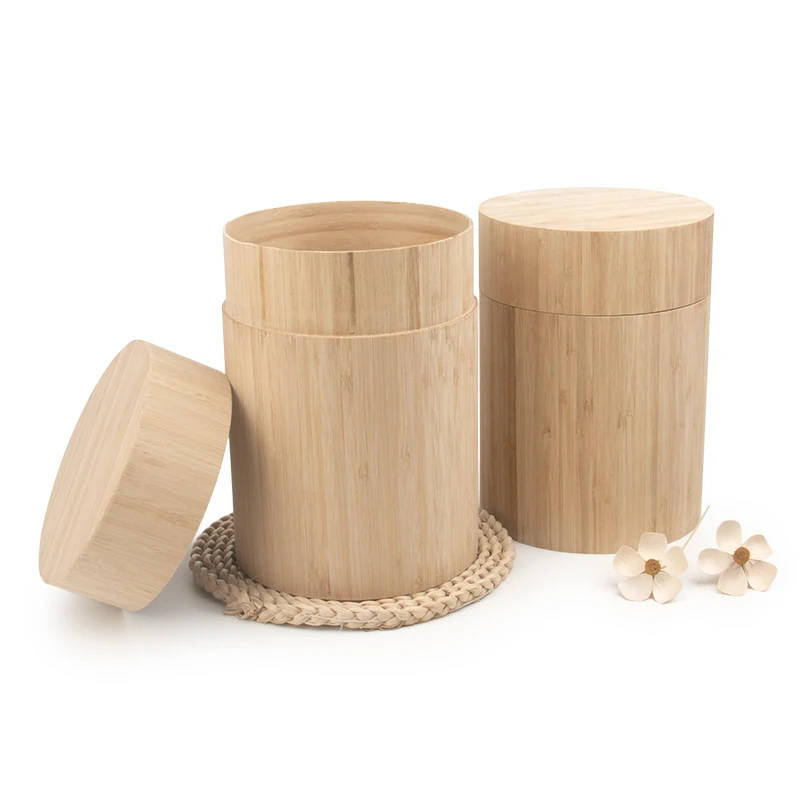 Bamboo tube urns for human ashes adult pet ashes scattering tube 100% biodegradable urns wholesale eco friendly living urn