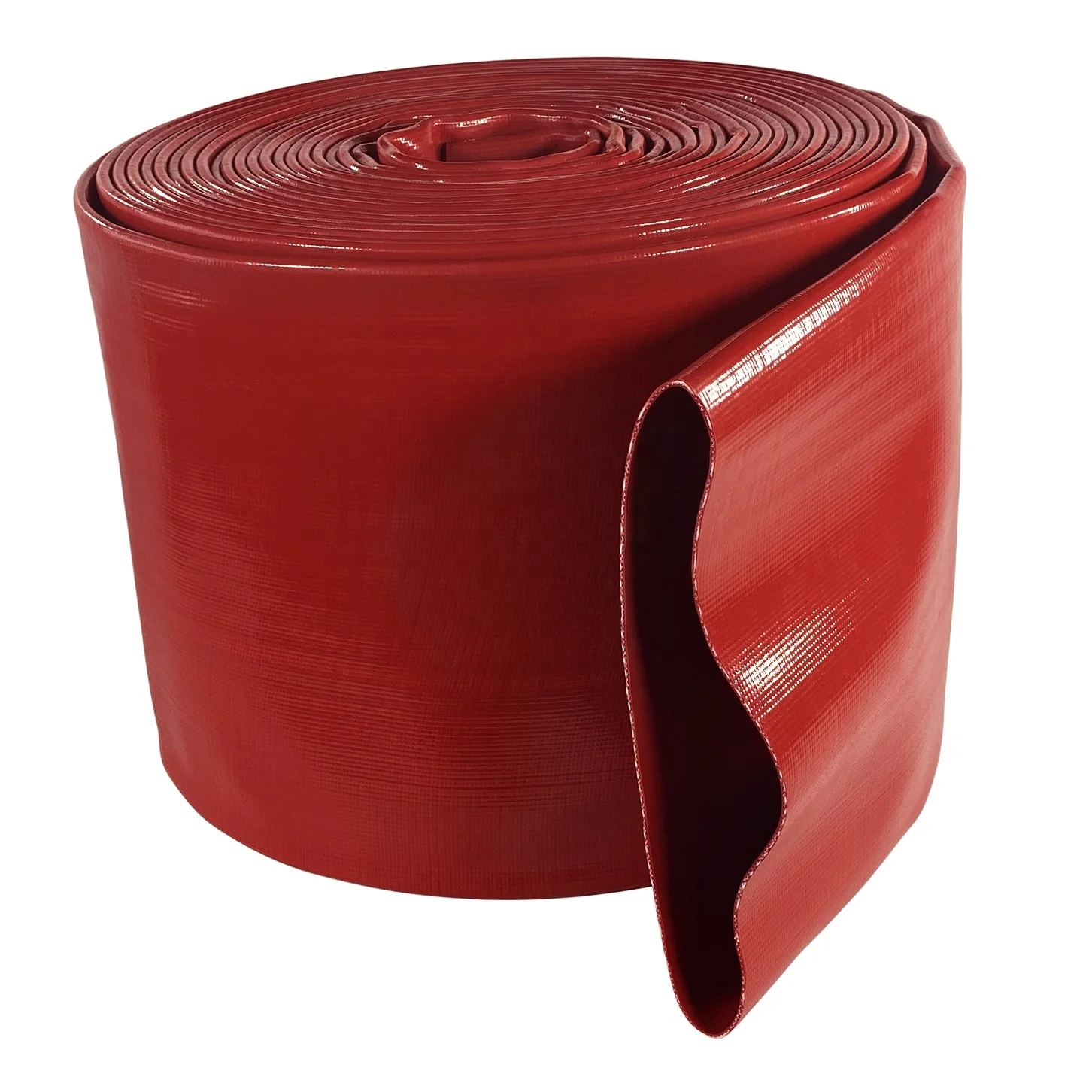 reinforced 6 inch pvc layflat hose hecy duty flexible pvc drainer water hose