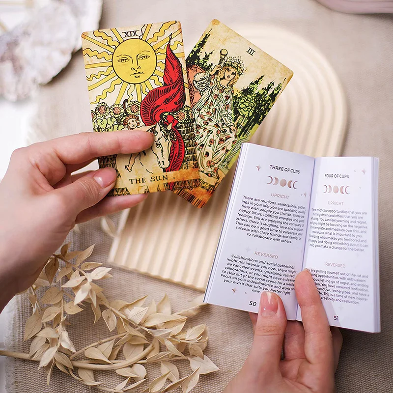 Custom shop dennis linn tarot card tarot cards st soleil blank tarot cards oracle deck sets with book