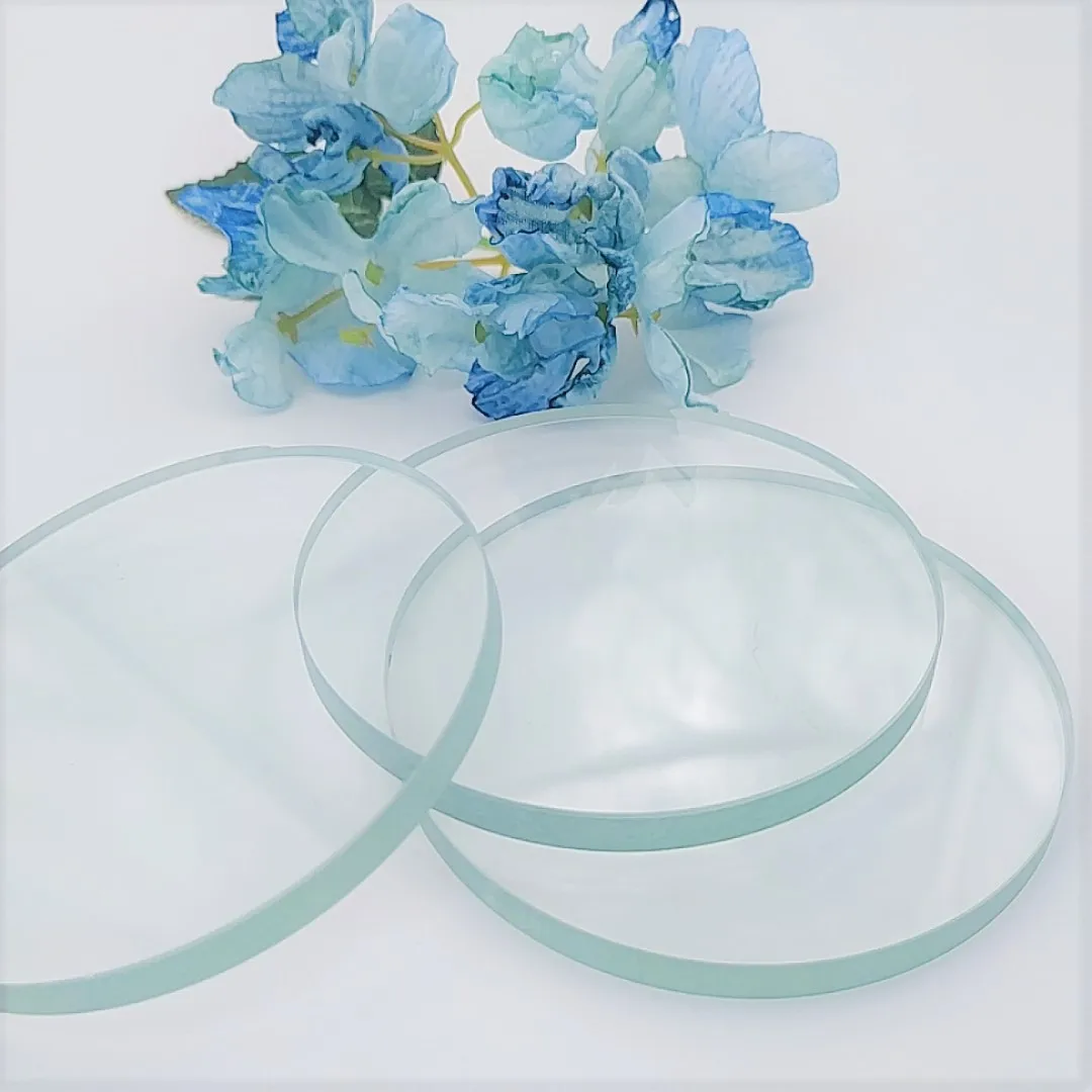 High Transmittance Clear Round Fused Silica Quartz Glass Plate For Furnace Sight Glass