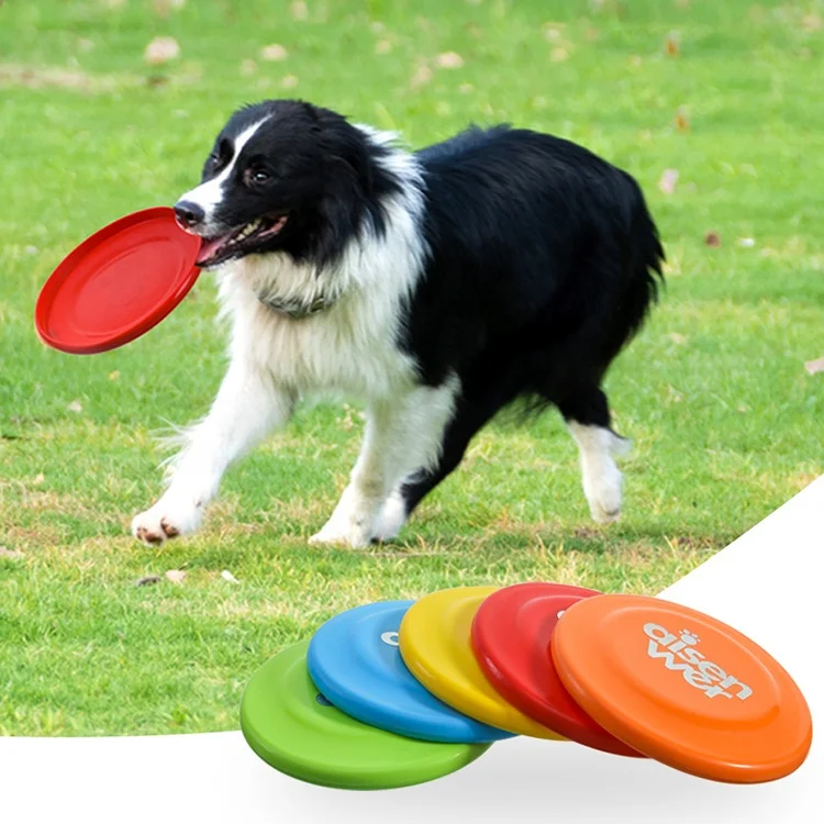 Factory wholesale pet toys TPR dogs training frisbeed flying disc toys for training dogs chewing molars outdoor