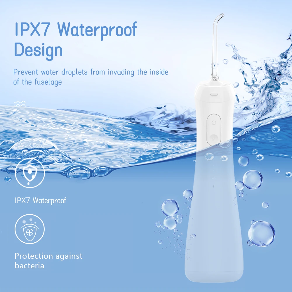 Waterpik Water Wholesale Oral Irrigator New Water Flosser Custom Logo IPX7 Technology Competitive Price Aluminum Cap Bottles 5V
