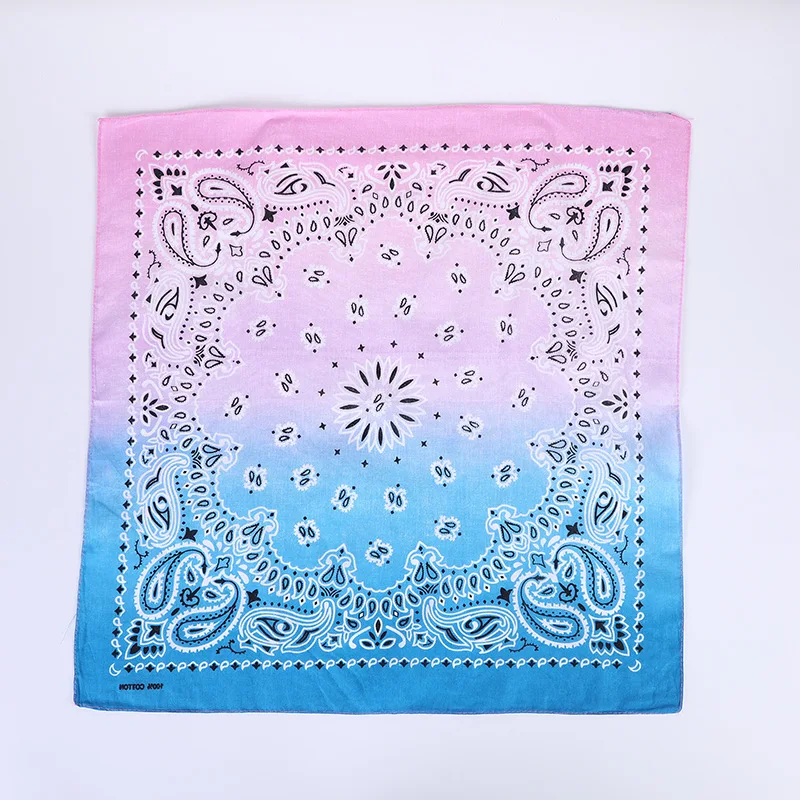 Customizable Cotton Bandana Square Cotton Multifunctional Custom Design Cotton Bandana
