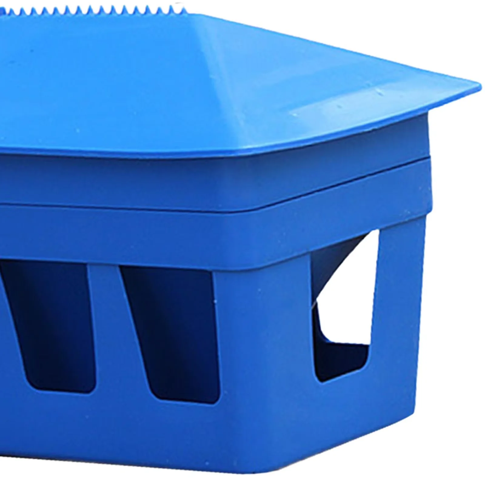 Plastic Automatic Pigeon Feeder Lake Blue Chick Bird Parrot Food Box Various Sizes Poultry Feeding Equipment