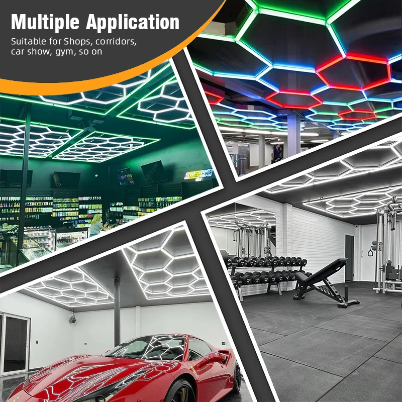 Brandon Intelligence Suspended Honeycomb Work Light 3000 Lumen Dual Color Led Work Light For Garage