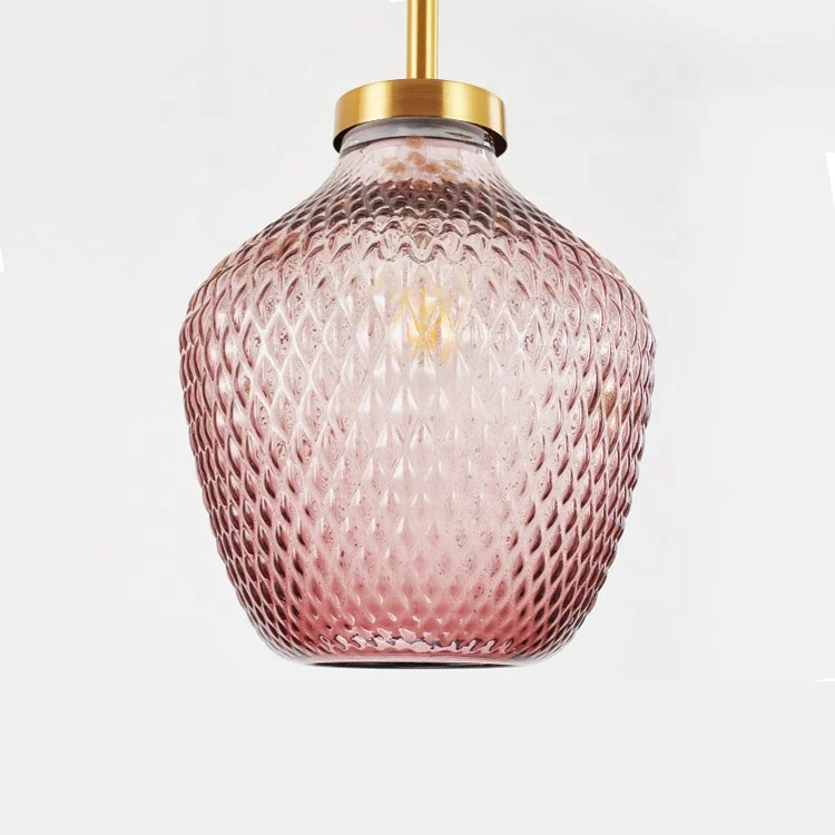 
commercial cafe shop bar loft led bulb decorative retro vintage stain colored lamp shade pendant light 